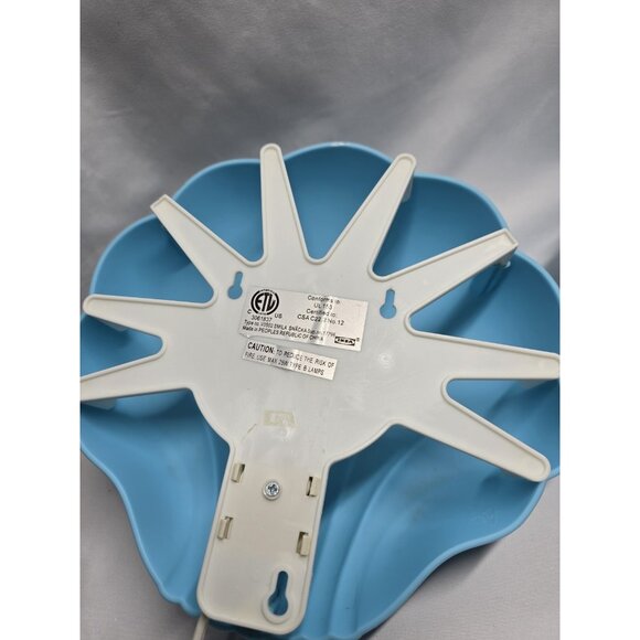 IKEA Smila Snacka Sea Shell Shaped Wall Mount Light Lamp Blue Lot Of 2- VTG - Picture 4 of 16